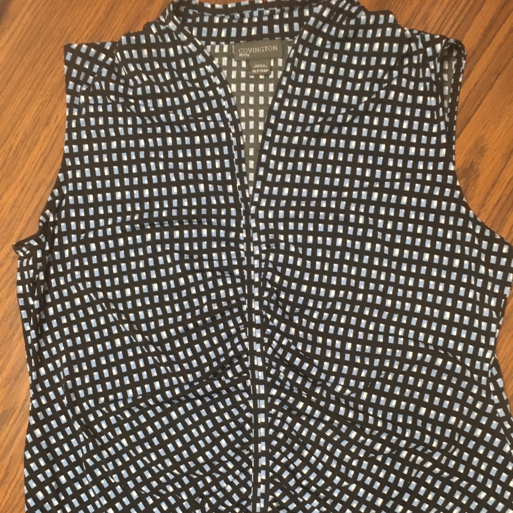 Covington Petite Sleeveless Blouse.